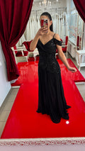 Abendkleid C2101 in Blau – Lamia Braut & Abendmode