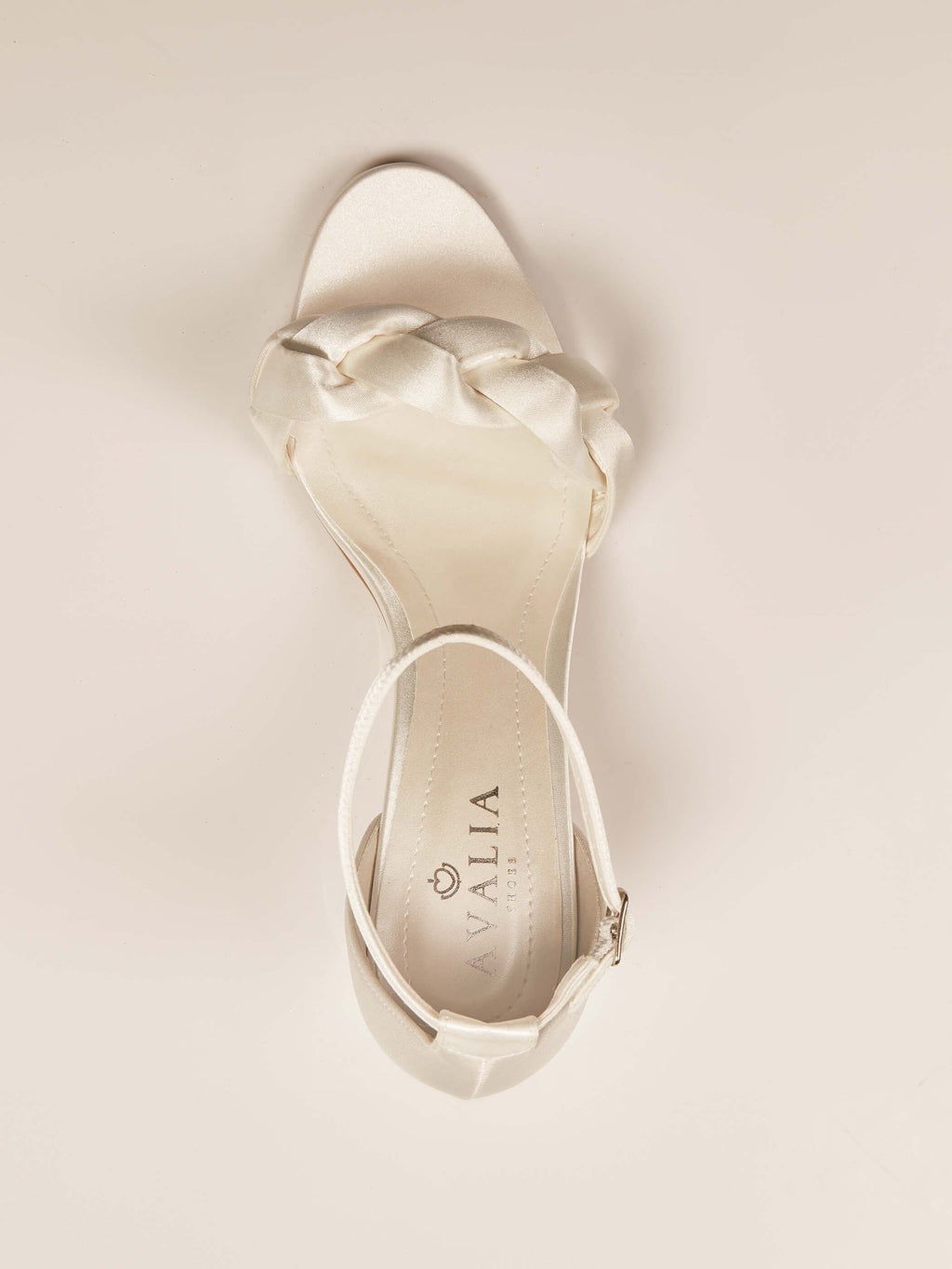 AGNES Avalia Schuhe, Satin, Absatz 6 cm in creme-1 – Ansicht 2 | Lamia Mode