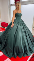 Ballkleid Seba – Satin und Spitze – Ansicht 1 | Lamia Mode