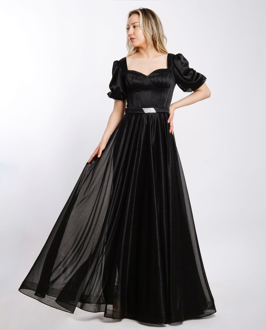 Abendkleid M118 – A-Linie in Lavendel – Ansicht 1 | Lamia Mode