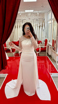 Standesamt Kleid R7402 in weiss – Ansicht 1 | Lamia Mode