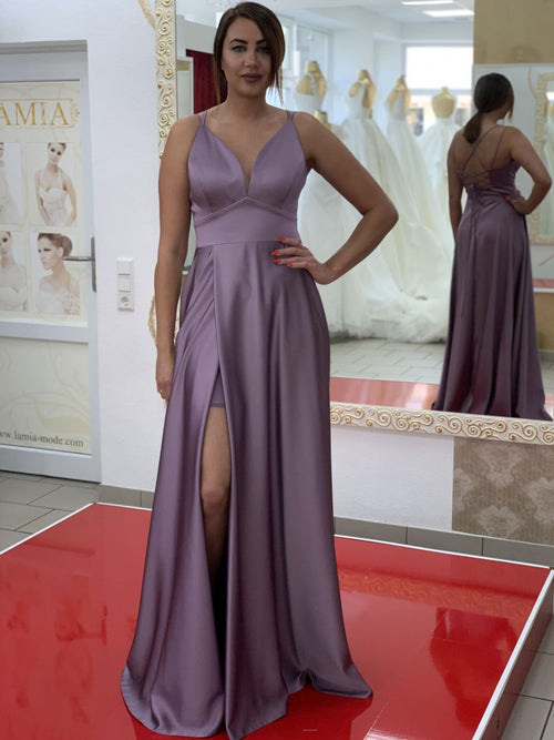 Abendkleid FK3335 – Satin und Spitze – Ansicht 2 | Lamia Mode
