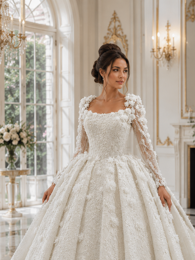 Brautkleid 3D – Ansicht 3 | Lamia Mode
