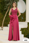 Abendkleid C4995 in Fuchsia – Lamia Braut & Abendmode