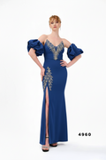 Abendkleid C4960 in Royalblau – Lamia Braut & Abendmode