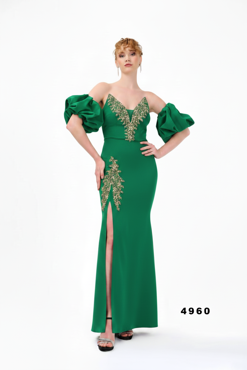 Abendkleid C4960 in Pflaume – Lamia Braut & Abendmode