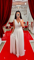 Standesamtkleid M169 in weiss-5 – Ansicht 2 | Lamia Mode