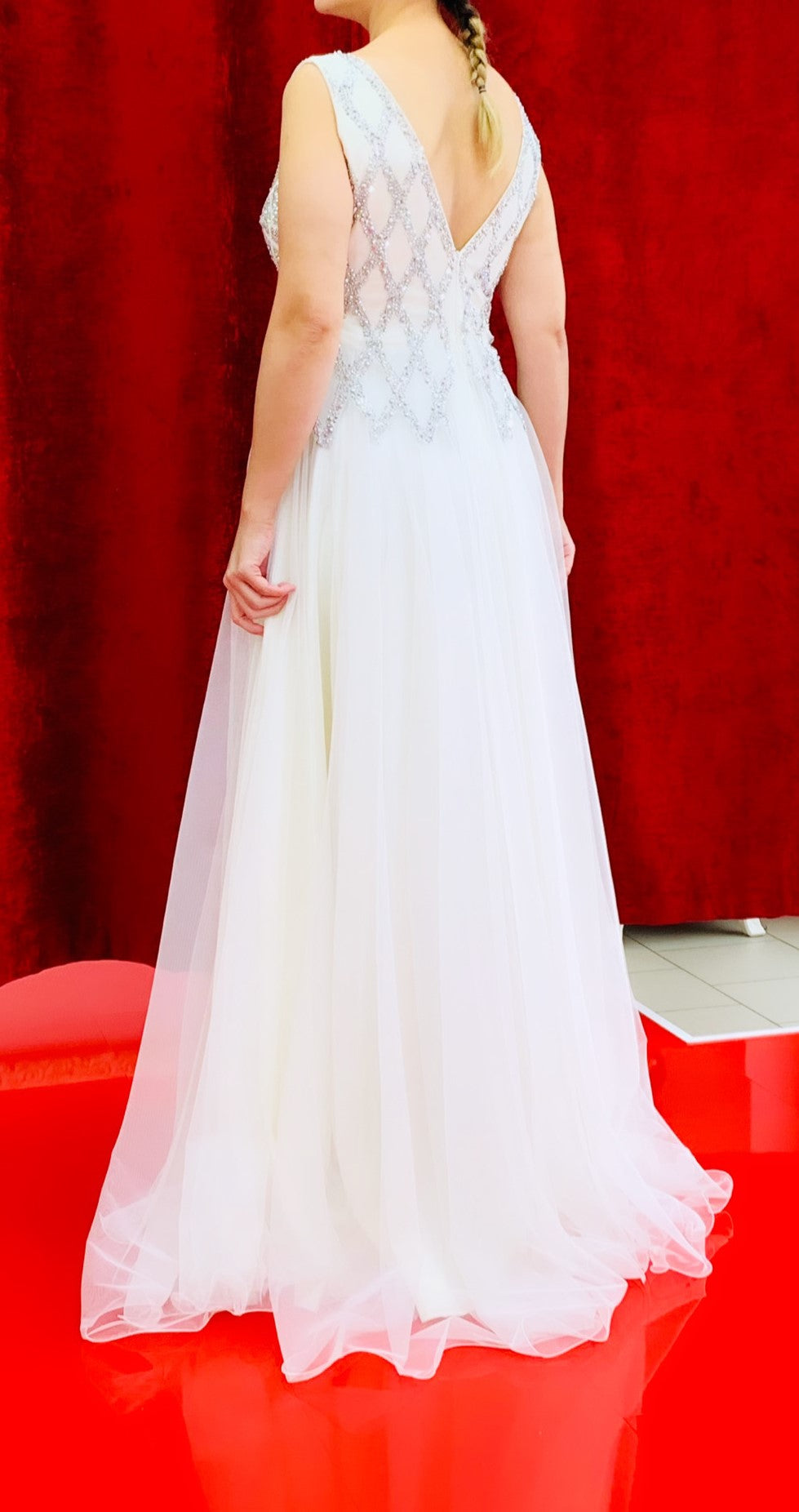 Standesamtkleid C4488 – Tüll und Corsagen-Oberteil – Ansicht 5 | Lamia Mode