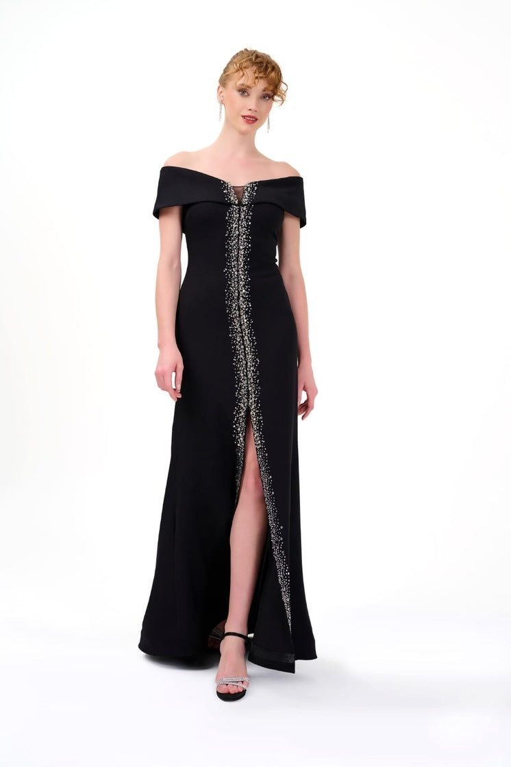 Abendkleid C5950 in Schwarz – Lamia Braut & Abendmode