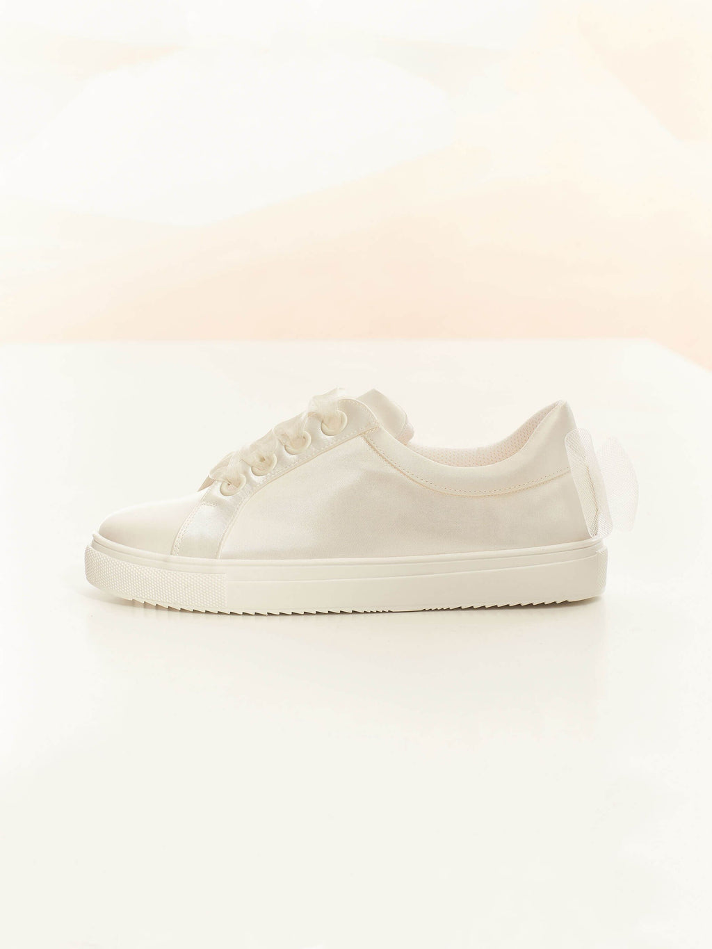 Brautschuhe Brautsneaker Emily aus Satin in Creme – Ansicht 4 | Lamia Mode