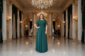 Abendkleid Fk636 in gruen-2 – Ansicht 2 | Lamia Mode
