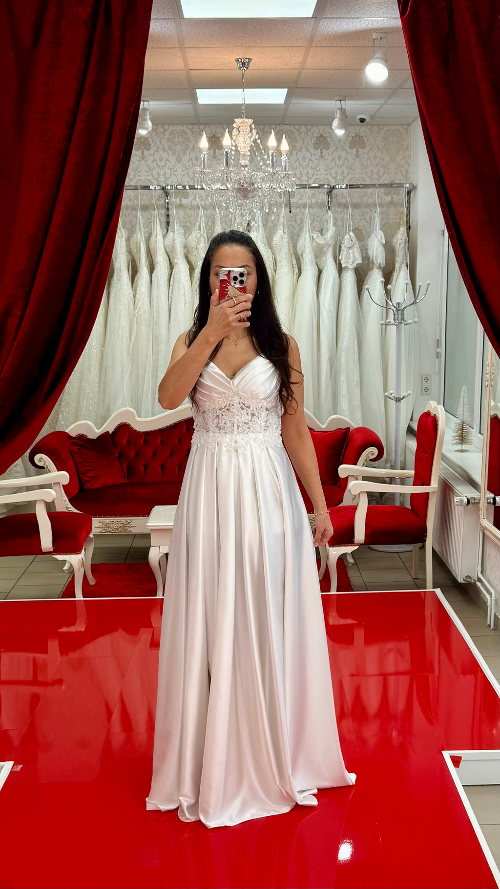 Standesamtkleid MD6077 in weiss-5 – Ansicht 1 | Lamia Mode