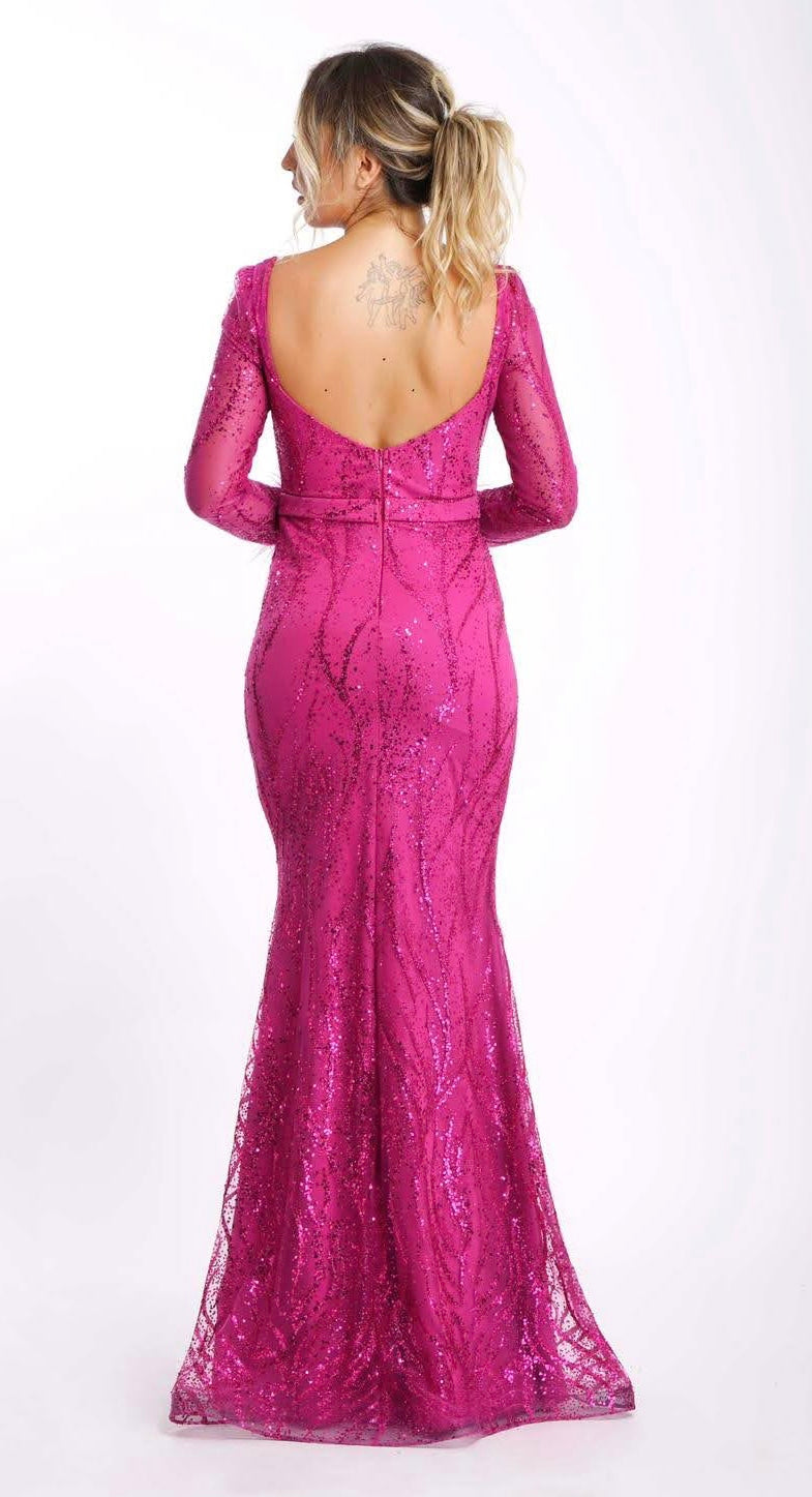 Abendkleid M173 – figurbetonte Passform – Ansicht 5 | Lamia Mode