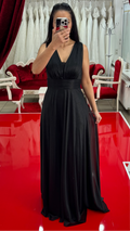 Abendkleid M169 in Schwarz – Ansicht 1 | Lamia Mode