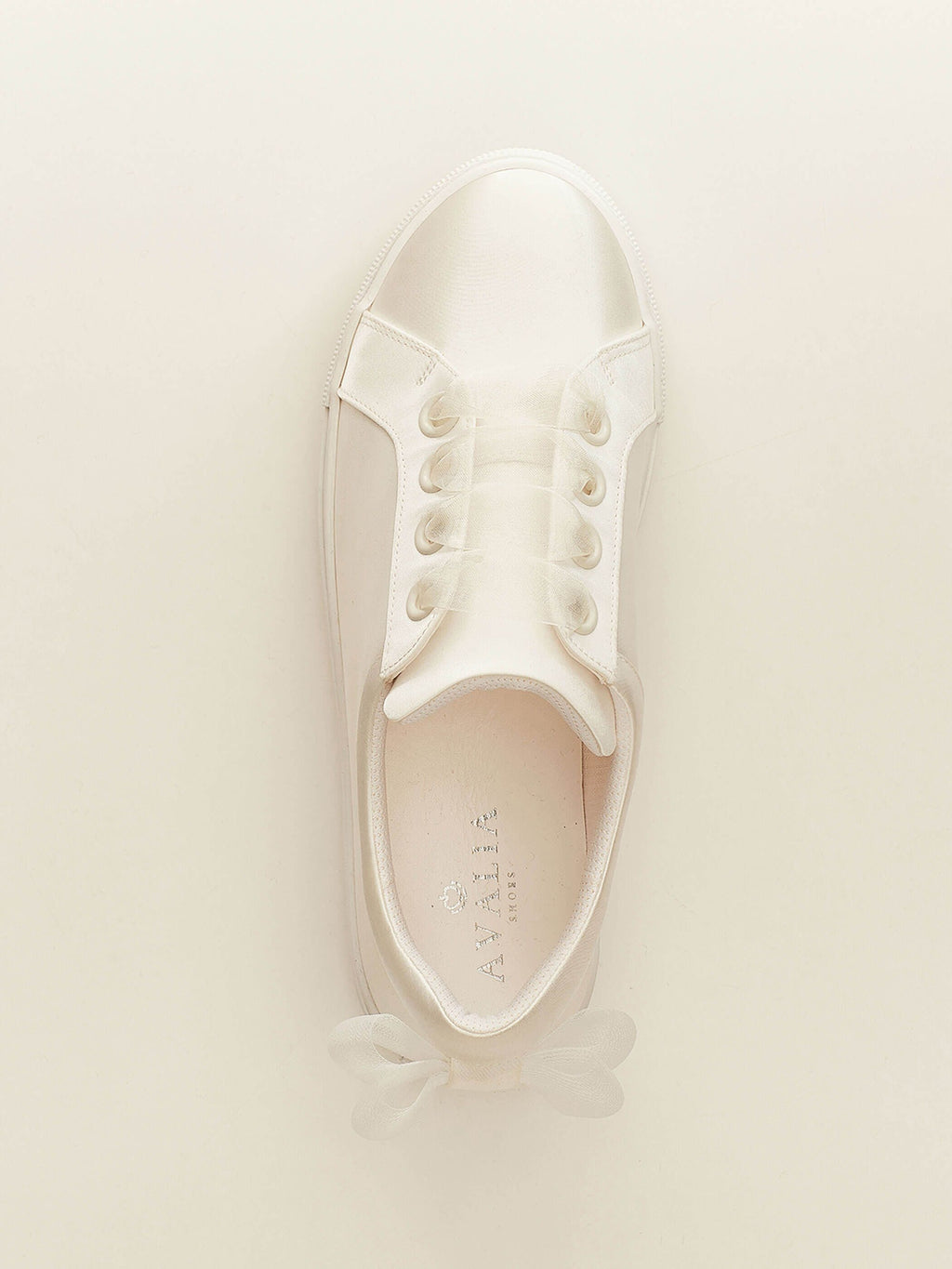Brautschuhe Brautsneaker Emily aus Satin in Creme – Ansicht 5 | Lamia Mode