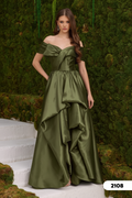 Abendkleid C2108 in Cappuccino – Lamia Braut & Abendmode