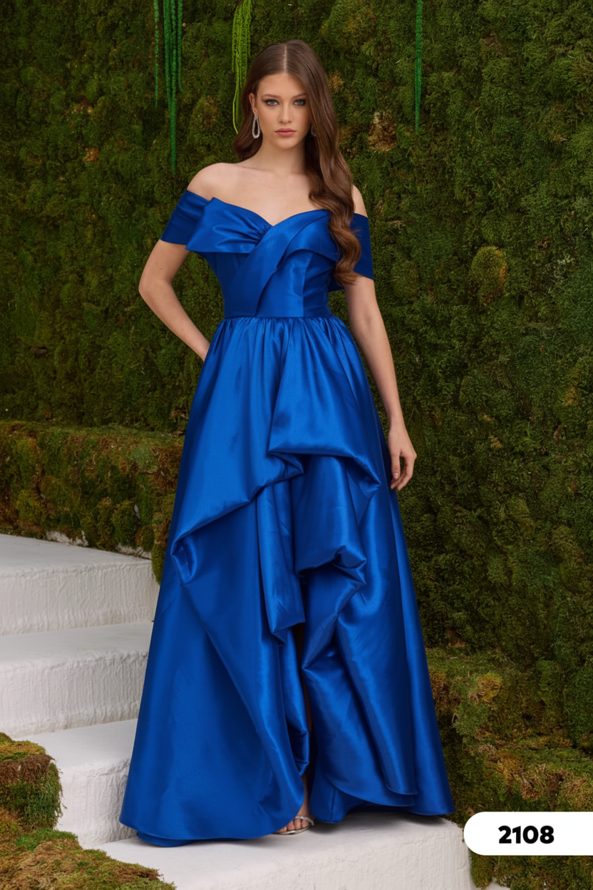 Abendkleid C2108 in Marineblau – Lamia Braut & Abendmode