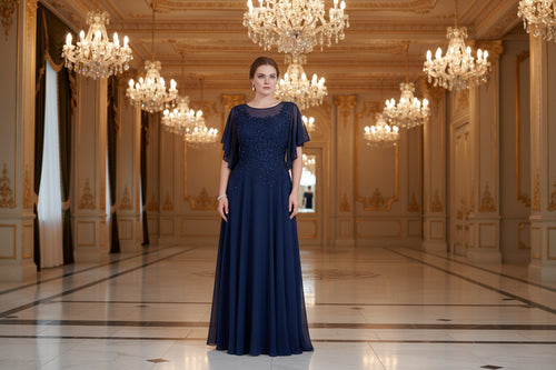 Abendkleid Fk636 in gruen-2 – Ansicht 1 | Lamia Mode