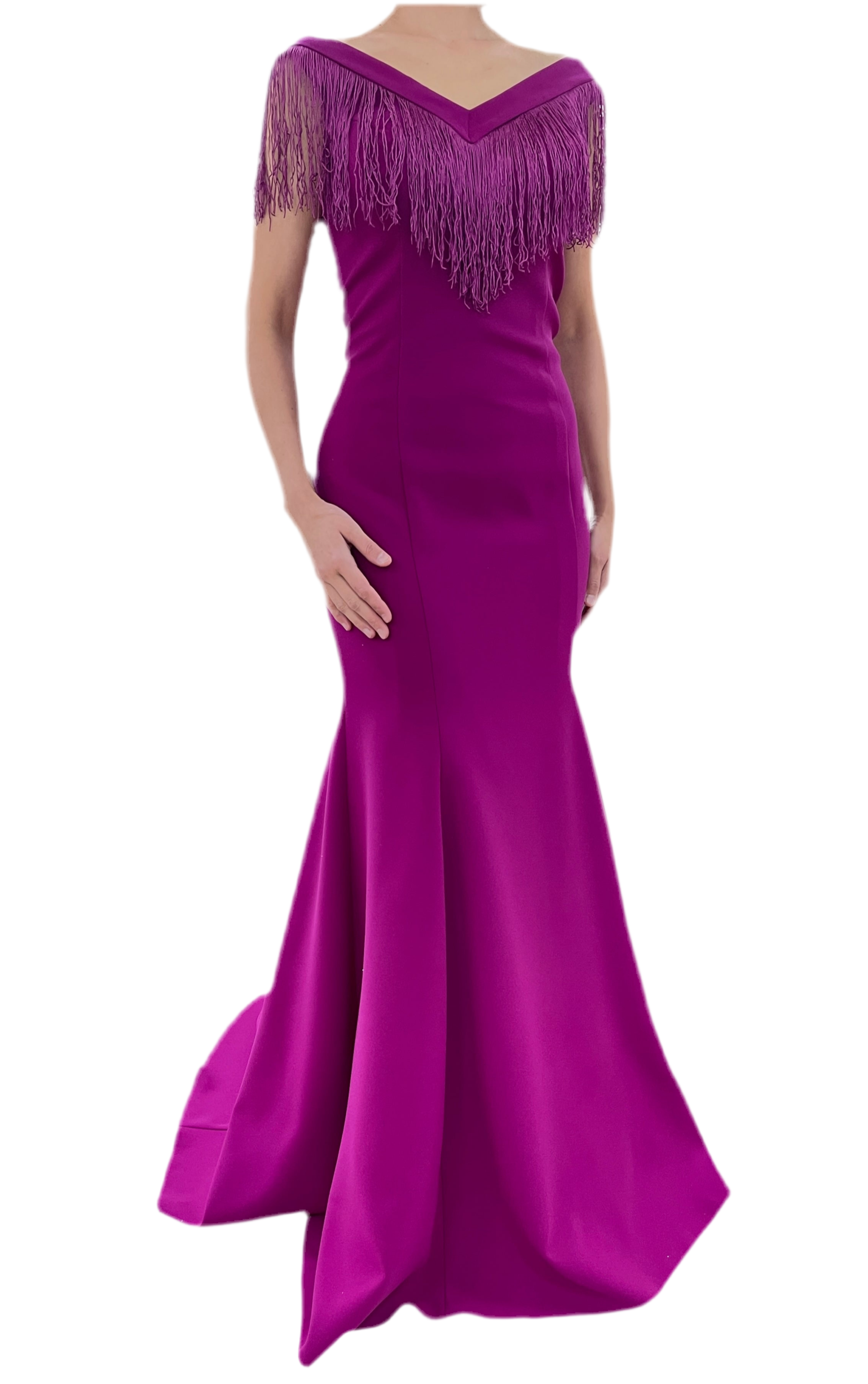 Abendkleid FK8015 – Spitze in Lila – Ansicht 1 | Lamia Mode