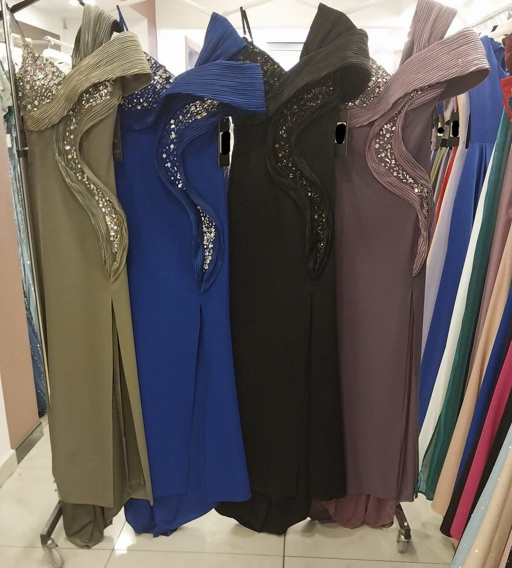 Abendkleid C2118 in Puder – Lamia Braut & Abendmode