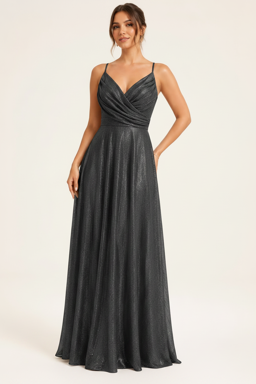 Abendkleid C2154 in Dunkelgrau – Lamia Braut & Abendmode