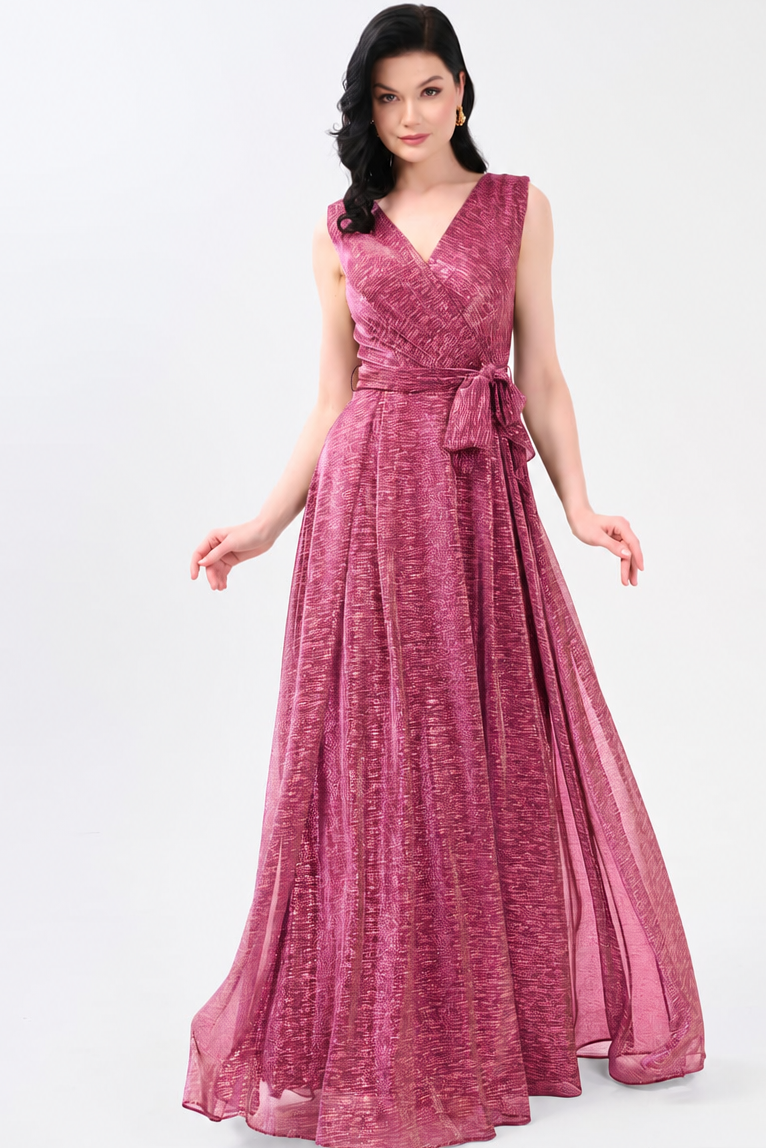 Abendkleid C6155 in Fuchsia – Lamia Braut & Abendmode