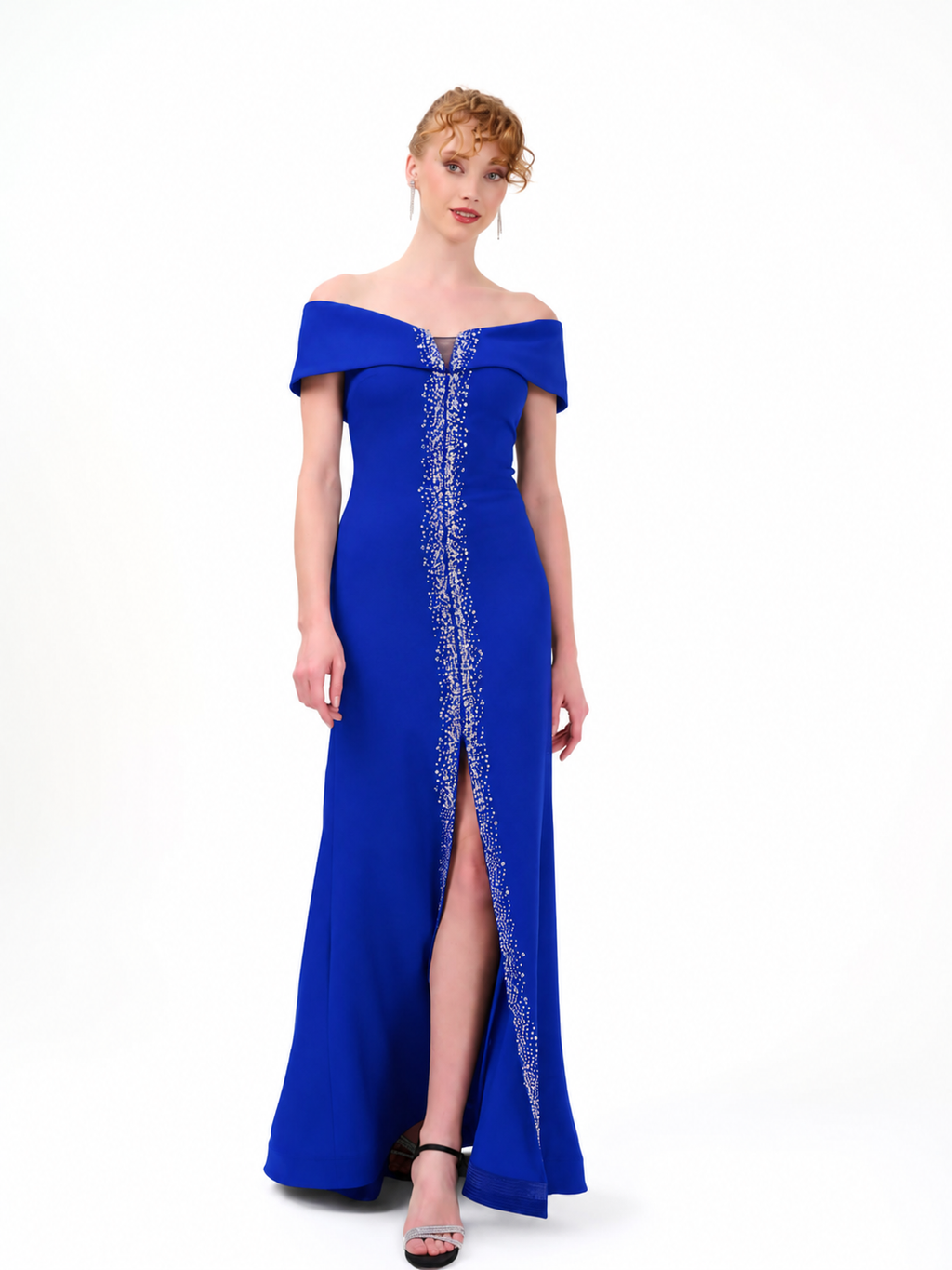 Abendkleid C5950 in Royalblau – Lamia Braut & Abendmode