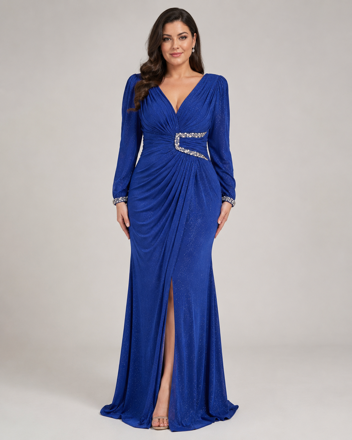 Abendkleid C5984 in Gold – Lamia Braut & Abendmode