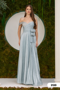 Abendkleid C2120 in Blau – Lamia Braut & Abendmode