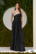 Abendkleid C2120 in Gold – Lamia Braut & Abendmode