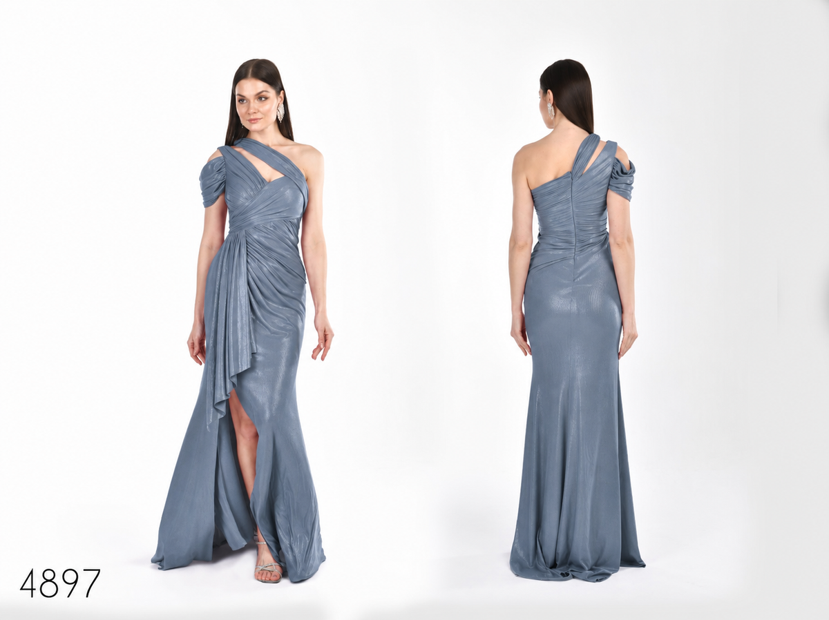 Abendkleid C4897 in Indigo – Lamia Braut & Abendmode