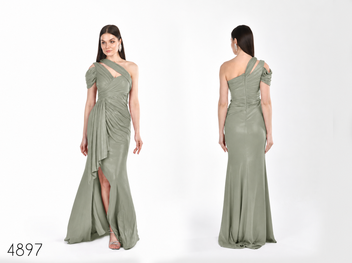 Abendkleid C4897 in Mint – Lamia Braut & Abendmode