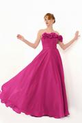 Abendkleid C4964 in Fuchsia – Lamia Braut & Abendmode