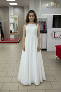 Kommunionskleid „Elara“ in creme – Ansicht 1 | Lamia Mode