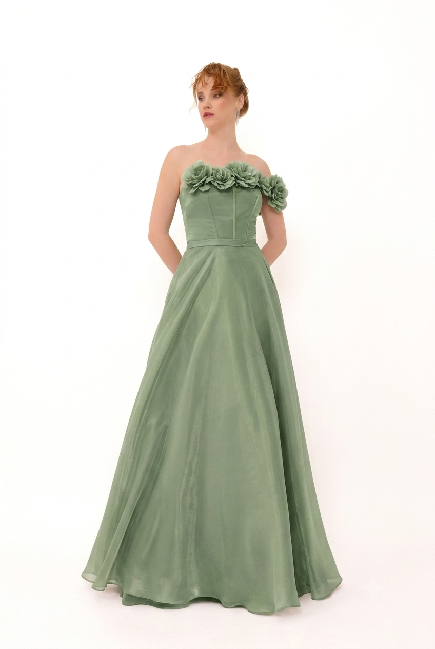 Abendkleid C4964 in Mint