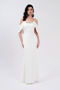 Abendkleid C6149 in Creme – Lamia Braut & Abendmode