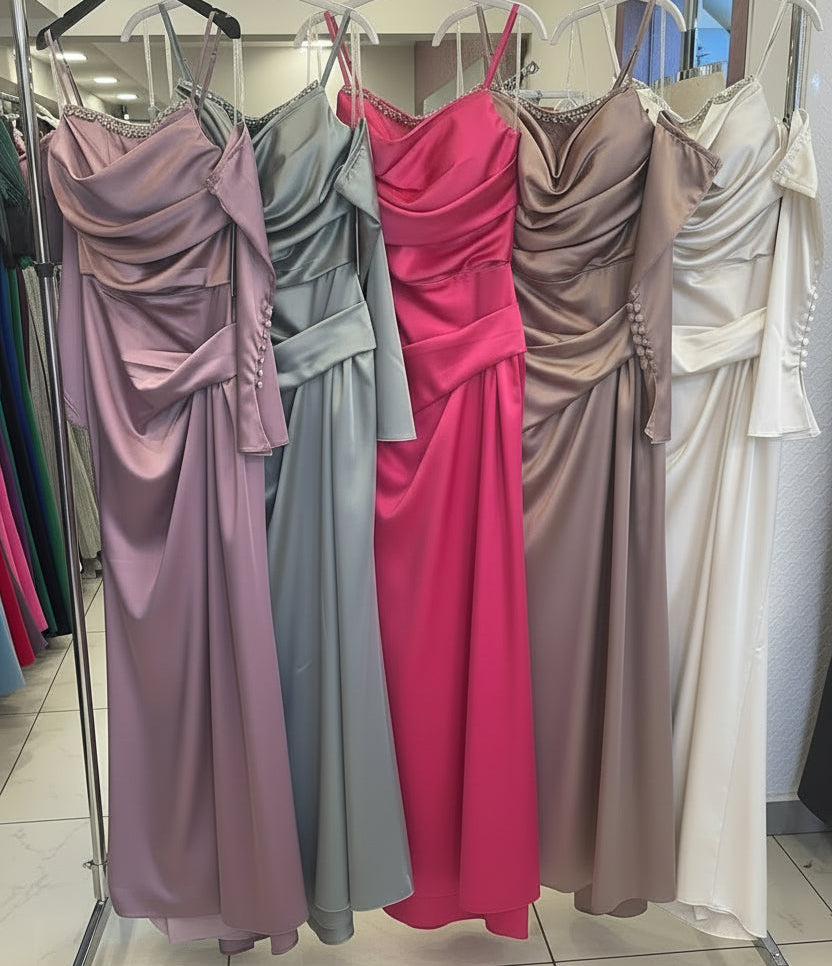Abendkleid C2141 in Cappuccino – Lamia Braut & Abendmode