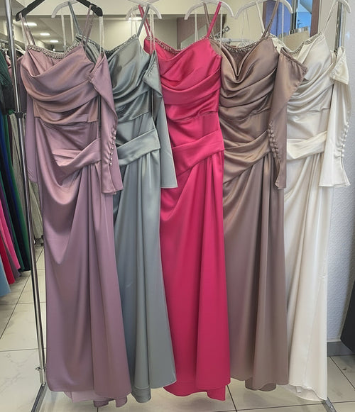 Abendkleid C2141 in Cappuccino – Lamia Braut & Abendmode