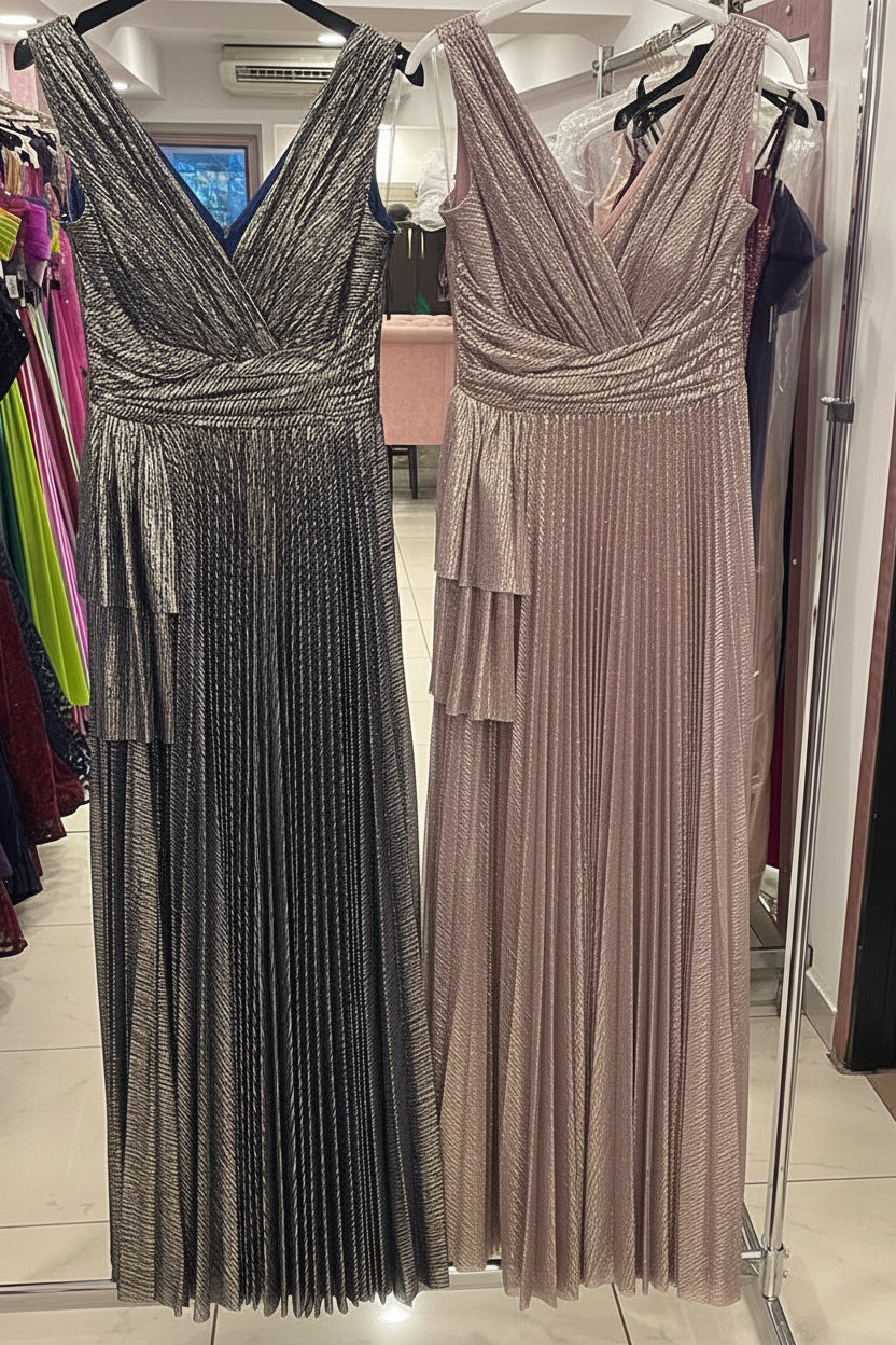 Abendkleid C2140 in Puder – Lamia Braut & Abendmode