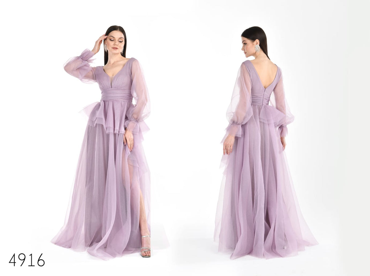 Abendkleid C4916 in Lila – Lamia Braut & Abendmode