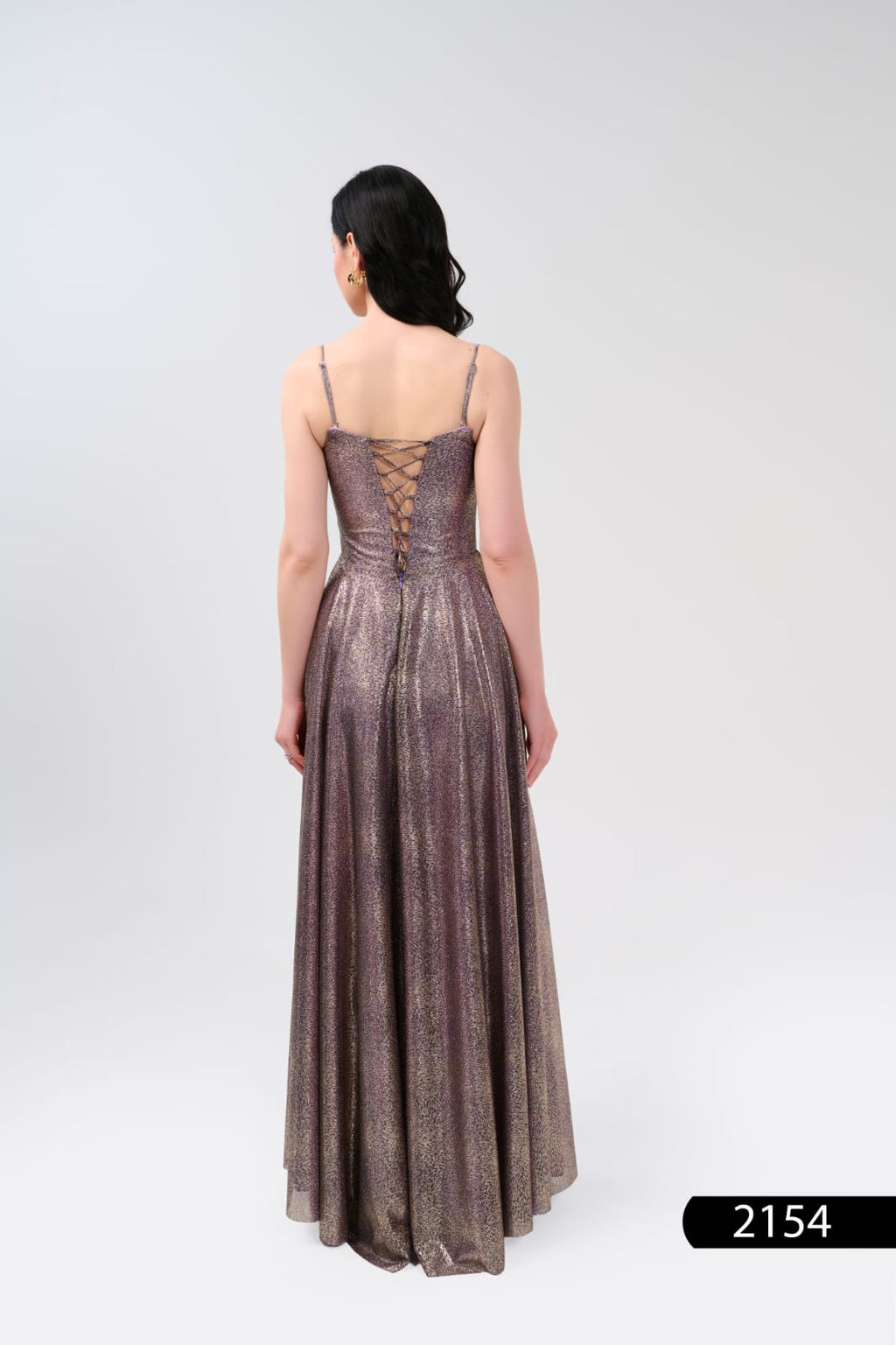 Abendkleid C2154 in Gold – Lamia Braut & Abendmode