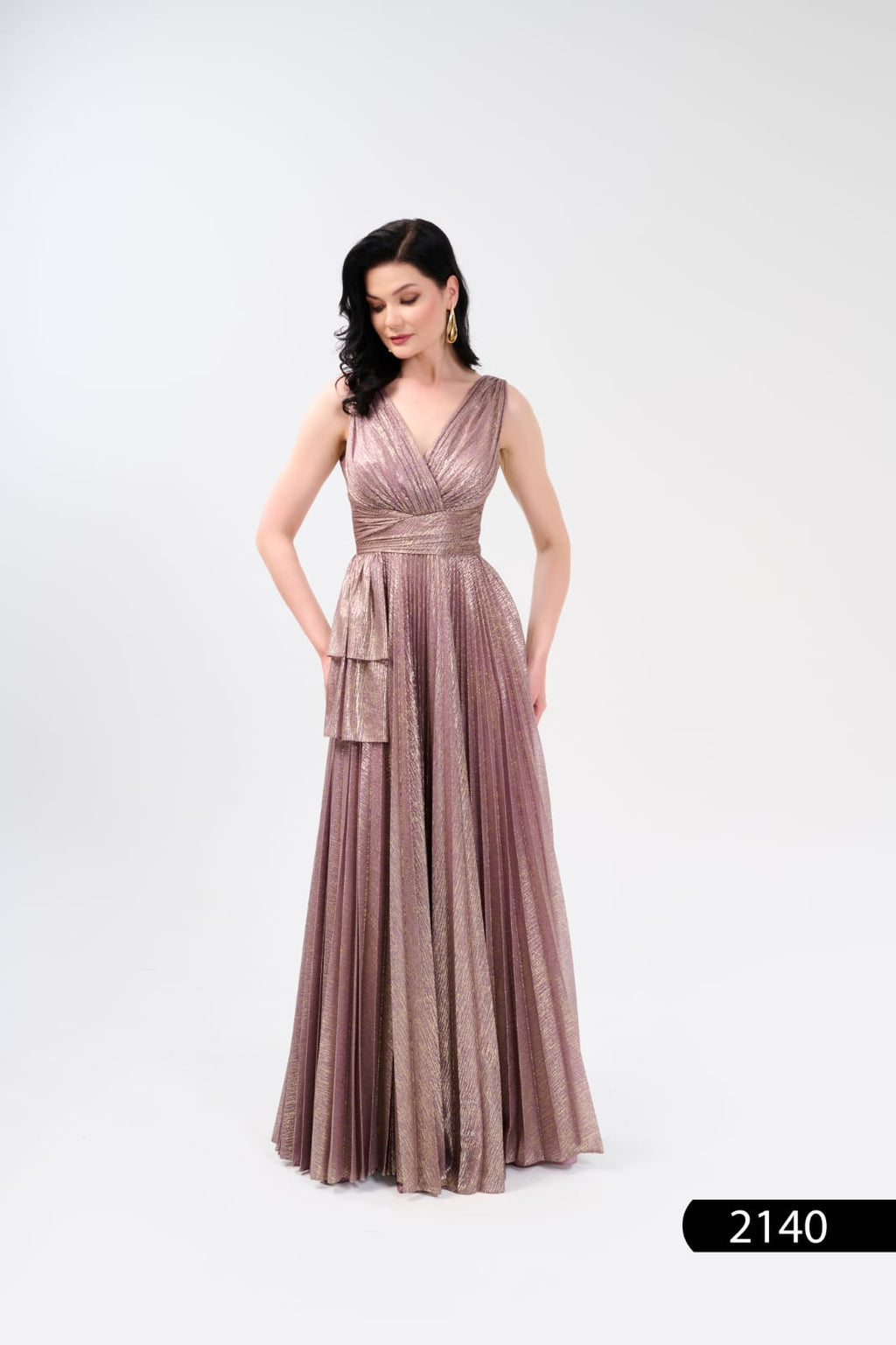 Abendkleid C2140 in Marineblau – Lamia Braut & Abendmode