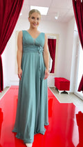 Abendkleid FK4118 – Tüll in Zimt – Ansicht 2 | Lamia Mode
