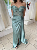 Abendkleid FK4502 – Satin und Spitze – Ansicht 5 | Lamia Mode