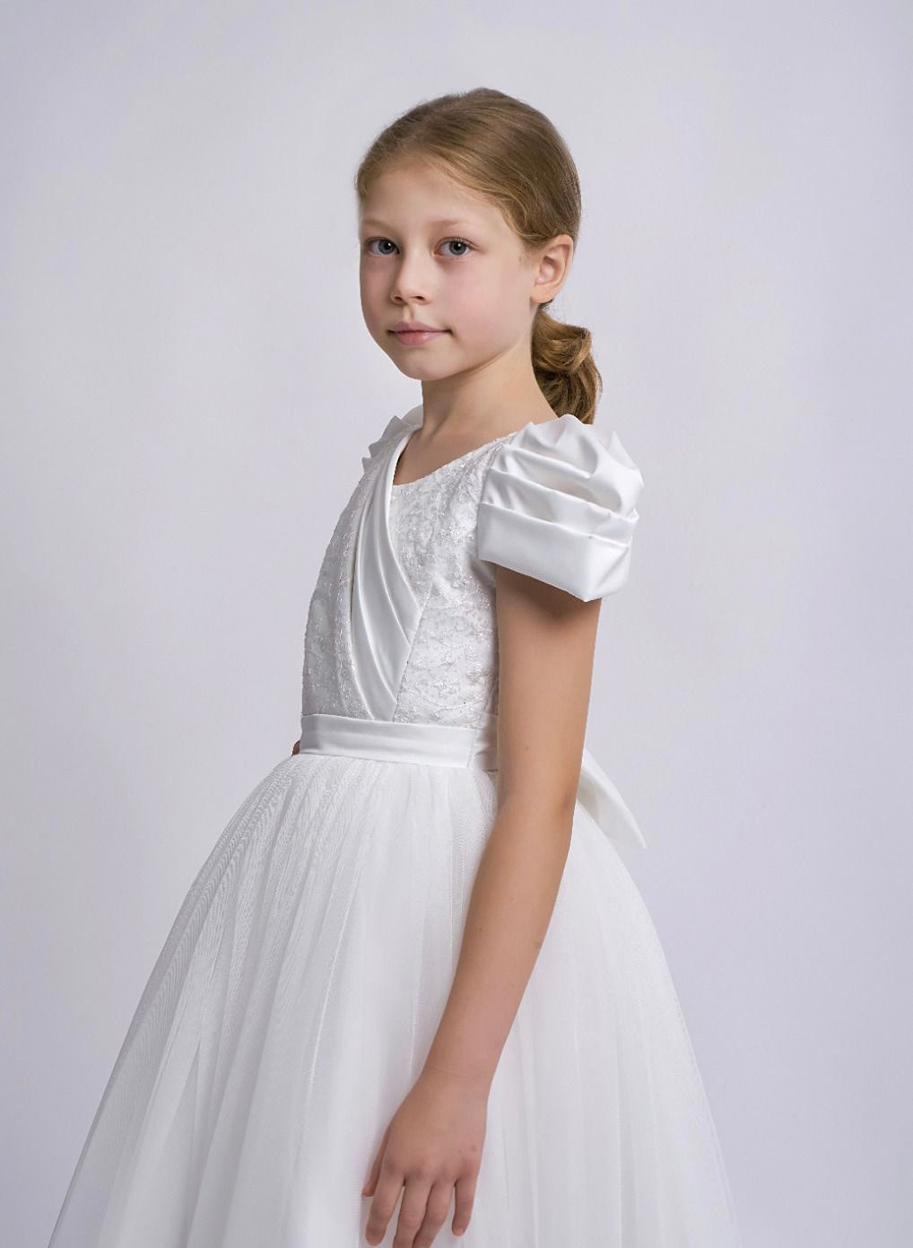 Kommunionkleid 5405 in Weiß – Ansicht 2 | Lamia Mode