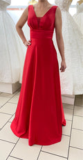 Abendkleid Elegantes Abendkleid mit V-Ausschnitt & A-Linie – FK4108 in Smaragdgrün – Ansicht 4 | Lamia Mode
