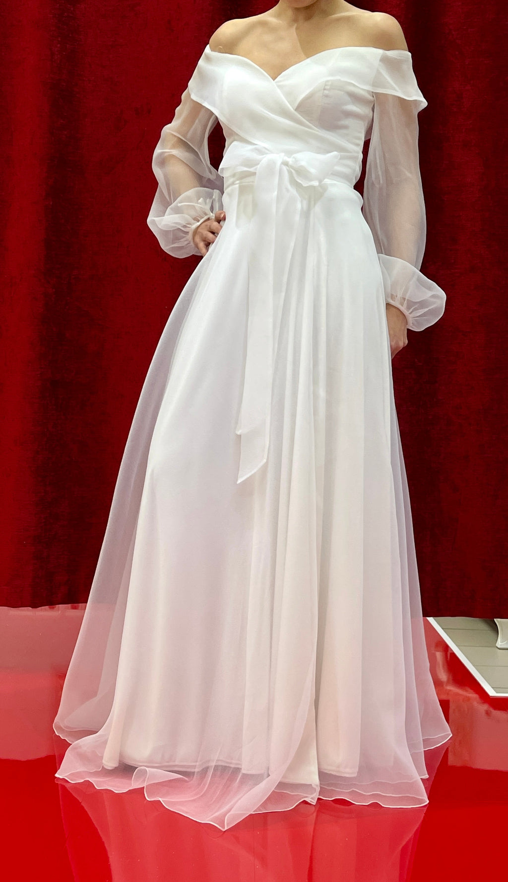 Standesamtkleid FK4127 – Tüll und Spitze – Ansicht 4 | Lamia Mode
