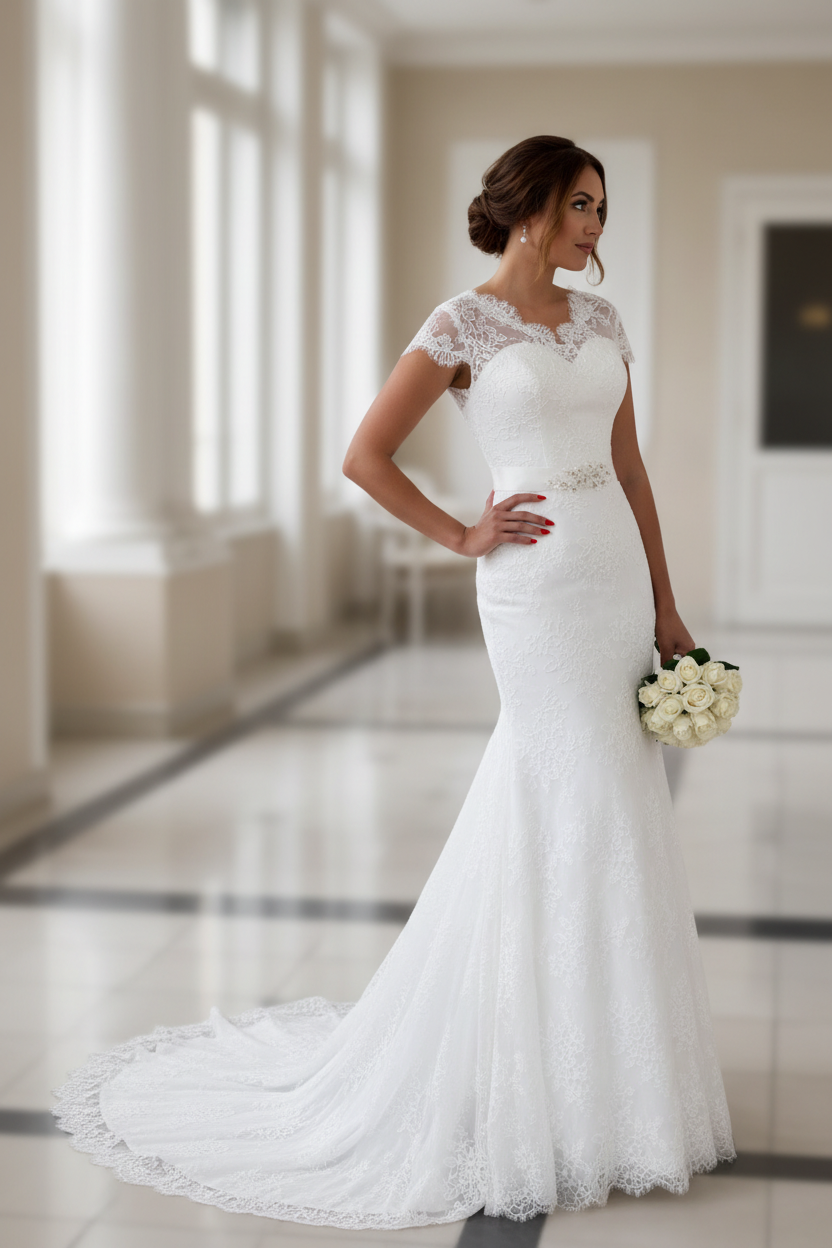 Brautkleid Zeynep in weiss-7 – Ansicht 1 | Lamia Mode