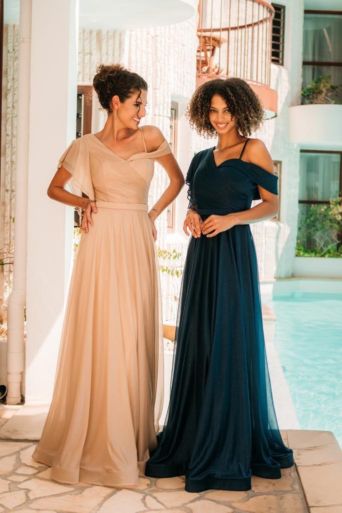 Abendkleid M113 in Rot – Ansicht 1 | Lamia Mode