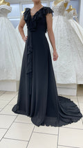 Abendkleid Elegantes Kleid mit Volants und fließender A-Linie – FK3218 – Ansicht 6 | Lamia Mode